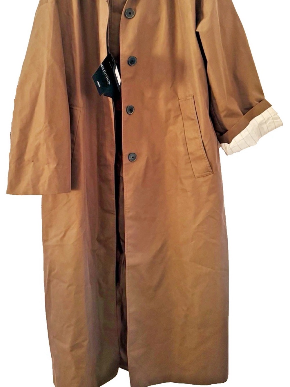 Mango Long Tan Trench Coat